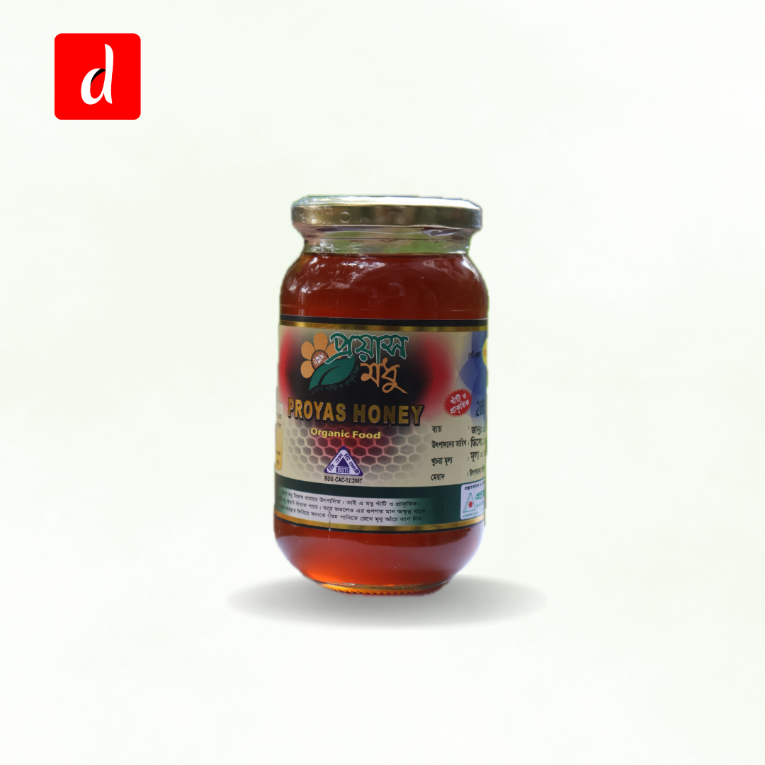 500g - Mustard Flower Honey (সরিষাফুলের মধু)
